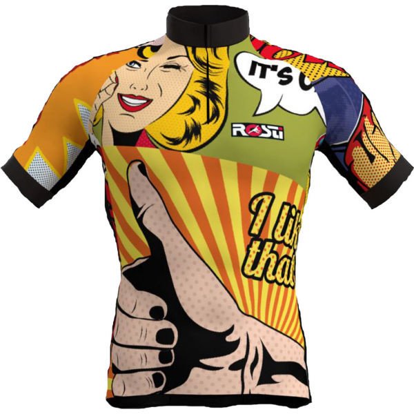 Rosti POP ART Pánský cyklistický dres, mix, velikost XXL