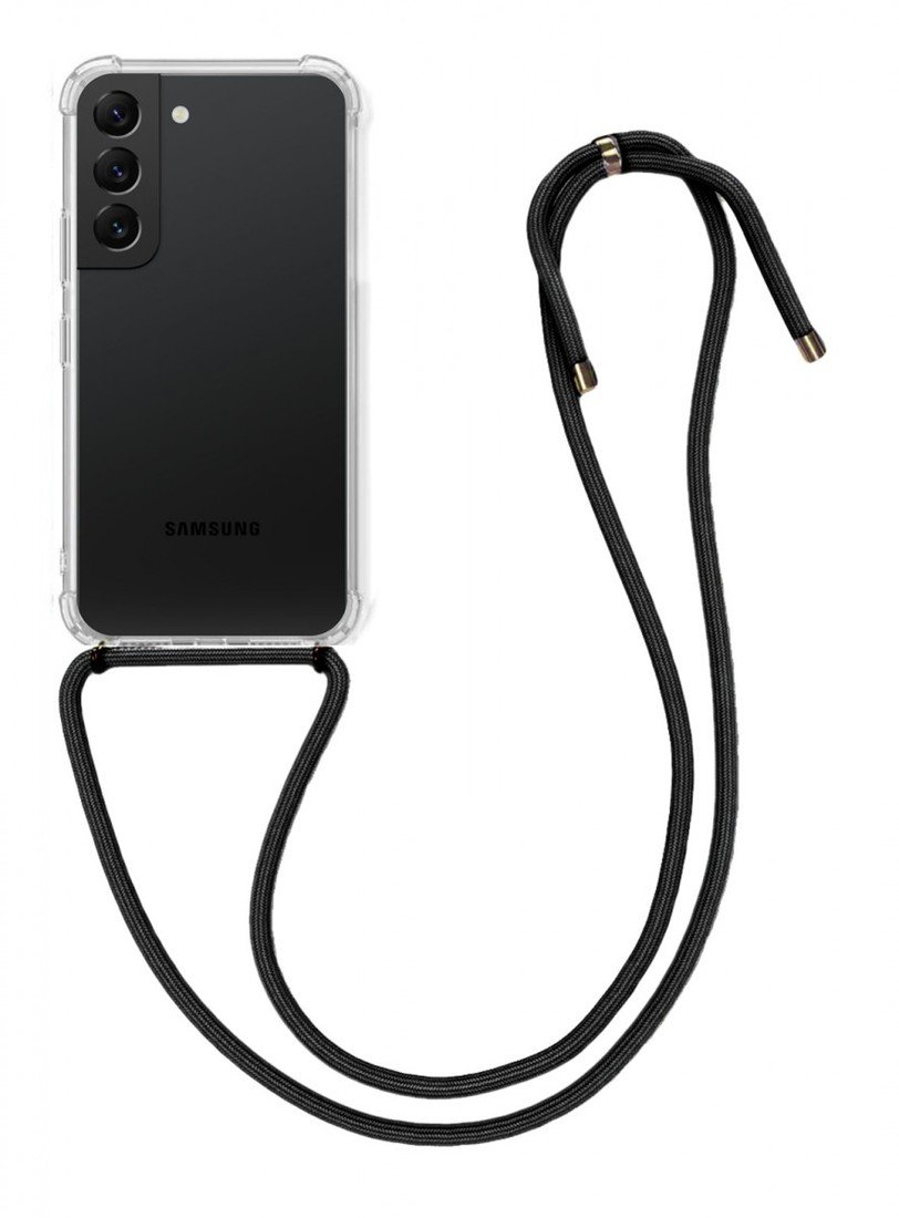 Kryt TopQ Samsung S22 5G s černou šňůrkou průhledný 93441
