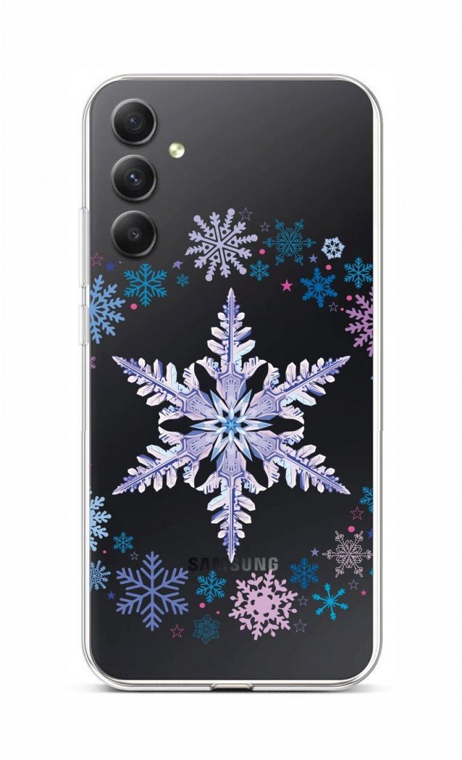 Kryt TopQ Samsung A34 Snowflake 93170