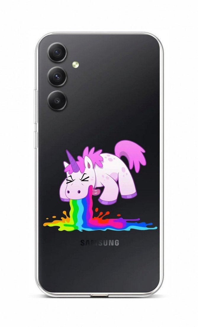 Kryt TopQ Samsung A34 Rainbow Splash 93159
