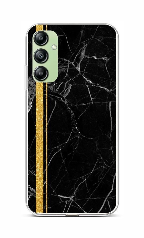 Kryt TopQ STYLE Samsung A14 5G Mramor černo-zlatý 93039