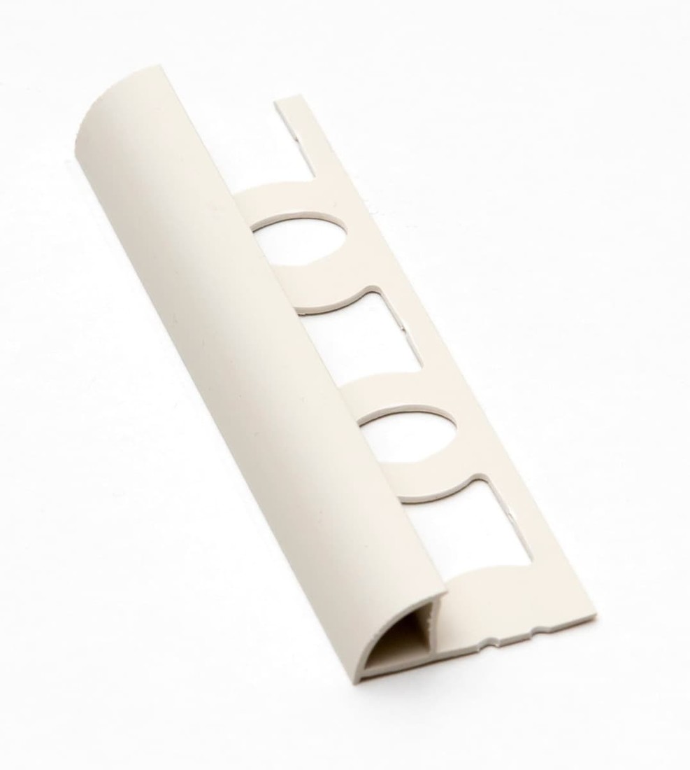 Lišta Profil-EU ukončovací oblá 250 cm PVC jasmín, výška 8 mm, L825020