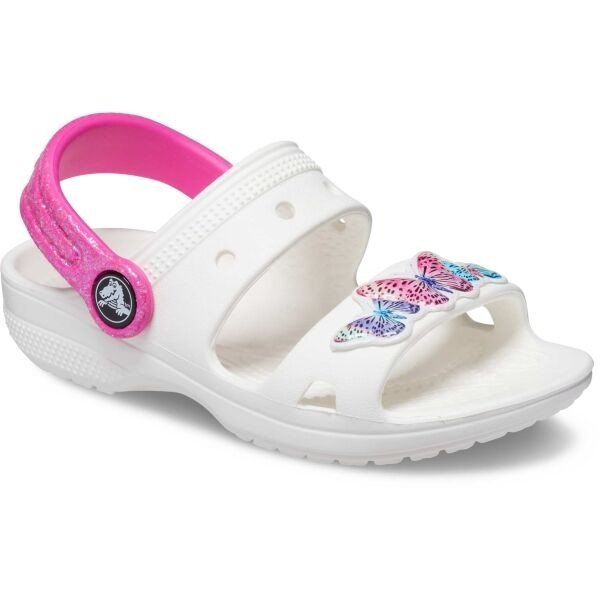 Crocs CLASSIC EMBELLISHED SANDAL T Dětské sandály, bílá, velikost 23/24