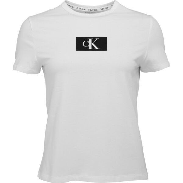 Calvin Klein '96 LOUNGE-S/S CREW NECK Dámské tričko, bílá, velikost L