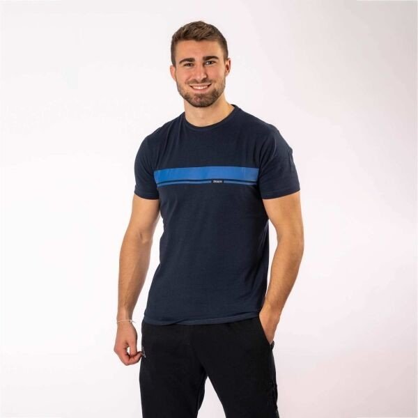 Kappa LOGO ESLUM Pánské triko, tmavě modrá, velikost S