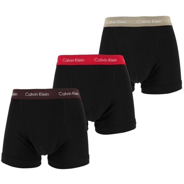 Calvin Klein 3P TRUNK Pánské boxerky, černá, velikost M