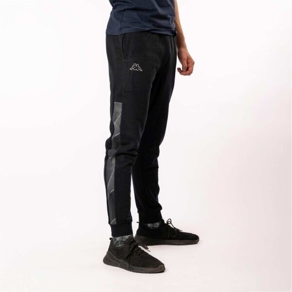 Kappa LOGO EARKA Pánské tepláky, černá, velikost XXL