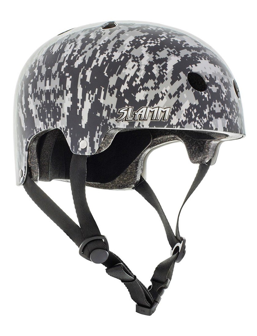 Slamm - Logo Helmet Grey Camo - helma + samolepky Velikost: XXS - XS