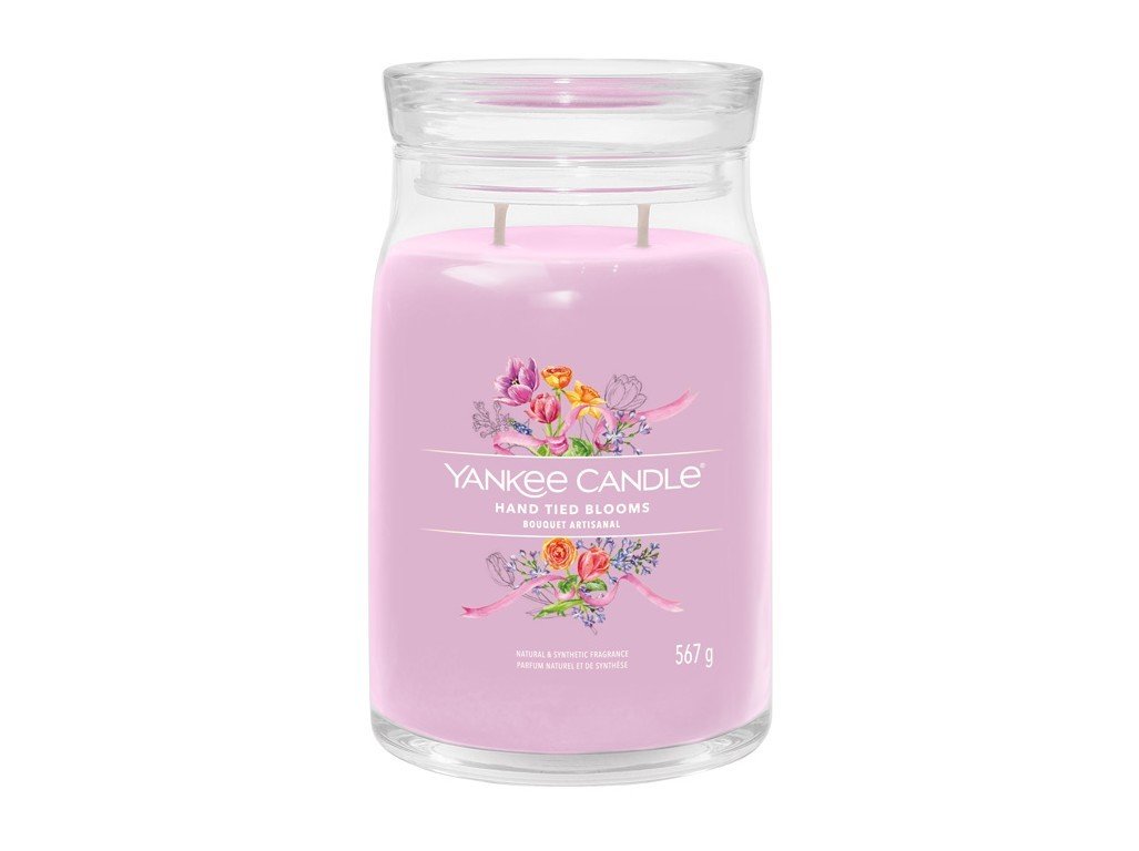 YANKEE CANDLE Hand Tied Blooms svíčka 567g / 5 knotů (Signature velký)