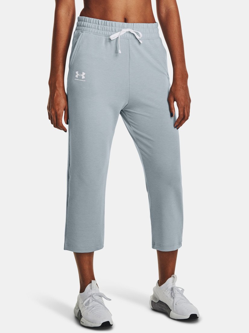 Under Armour Tepláky UA Rival Terry Flare Crop-BLU - Dámské