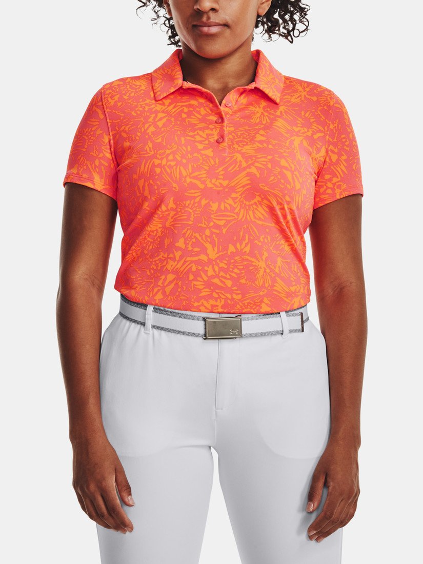 Under Armour Tričko UA Playoff Printed SS Polo-PNK - Dámské