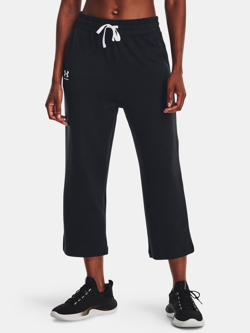 Under Armour Tepláky UA Rival Terry Flare Crop-BLK - Dámské