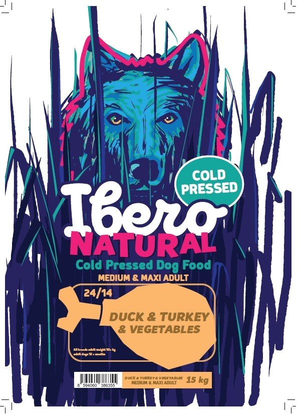 Ibero NATURAL dog  COLD PRESSED  lamb  - 12kg