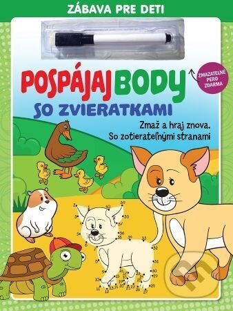 Pospájaj body so zvieratkami - zmazateľné pero - Foni book