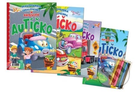 Autíčko: Maľovanka + aktivity - komplet - Foni book