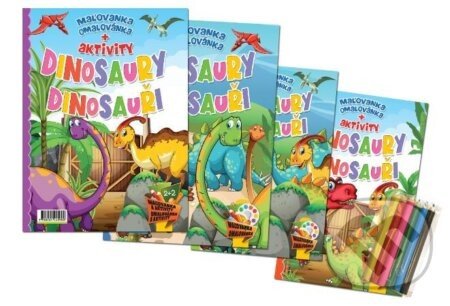 Dinosaury/Dinosauři: Maľovanka + aktivity - komplet - Foni book