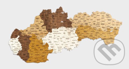 Drevená mapa Slovenska - 68travel