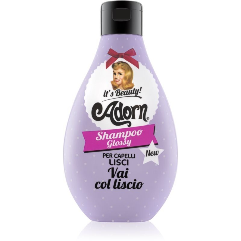 Adorn Glossy Shampoo šampon pro normální až jemné vlasy dodávající hydrataci a lesk Shampoo Glossy 250 ml