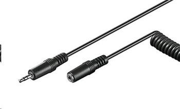Kabel prodlužovací stereo jack 3.5mm M/F  5m, kroucený