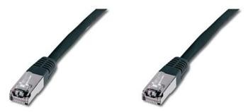 S/FTP kabel cat.6  0,5m černý