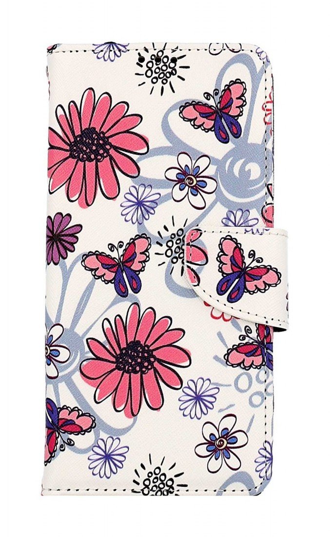 Pouzdro TopQ Honor X8 knížkové Flowers 93921