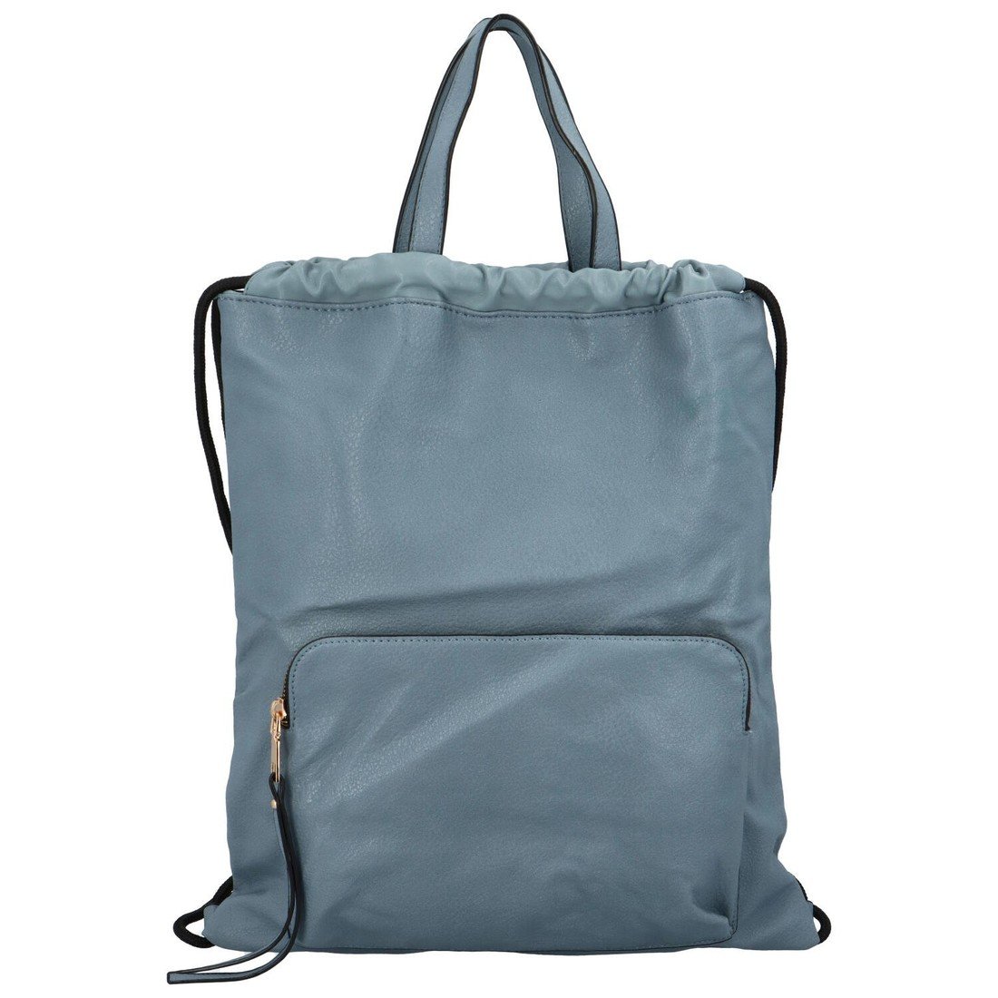 Praktický koženkový vak na záda Roman, světle modrá