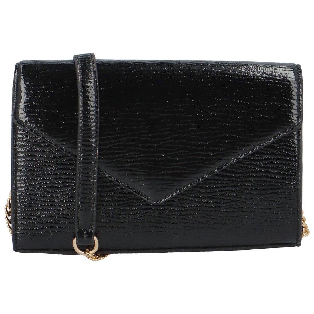 Metalické dámské psaníčko Penelopé, černá