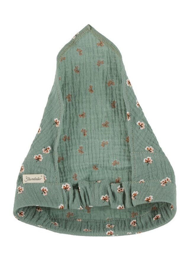 STERNTALER Šátek na hlavu z bavlněného mušelínu (organický) green holka-49 cm-12-18 m