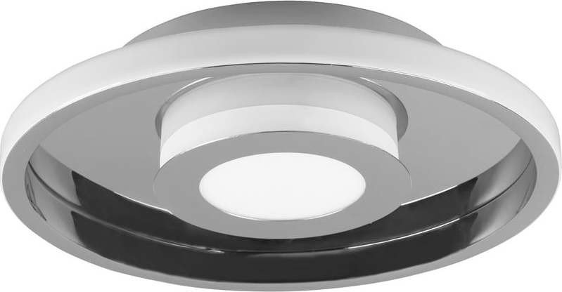 Kovové LED stropní svítidlo v leskle stříbrné barvě ø 30 cm Ascari – Trio