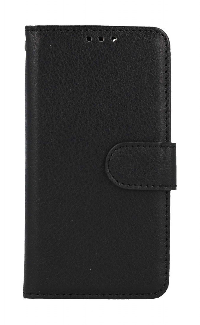 Pouzdro TopQ iPhone 12 mini knížkové černé s přezkou 94183