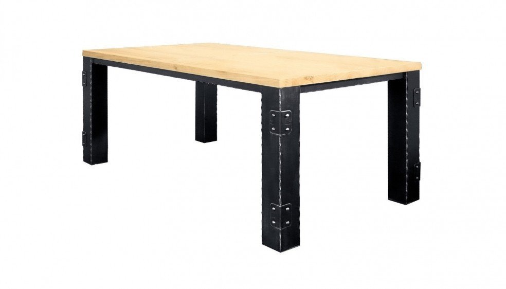 IRON-ART LANGEAIS - jídelní kovový stůl 152 x 85 cm