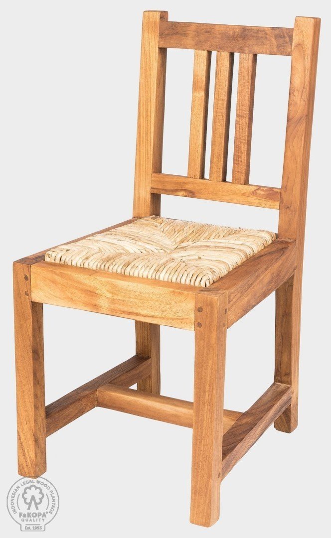 FaKOPA s. r. o. NANDA MINI - židle s výpletem z teaku