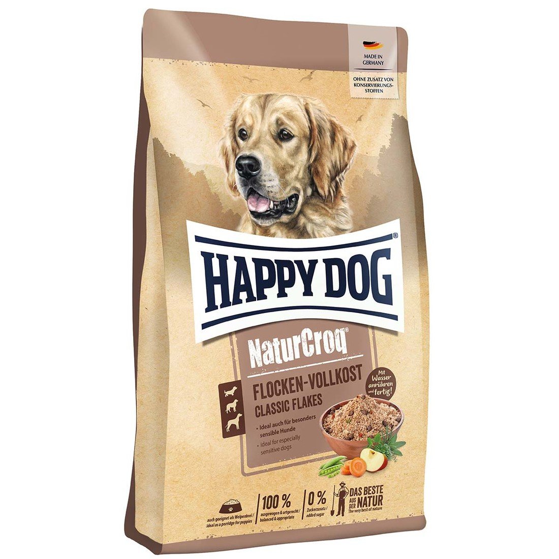 Happy Dog Premium NaturCroq kompletní vločkové krmivo, 10 kg