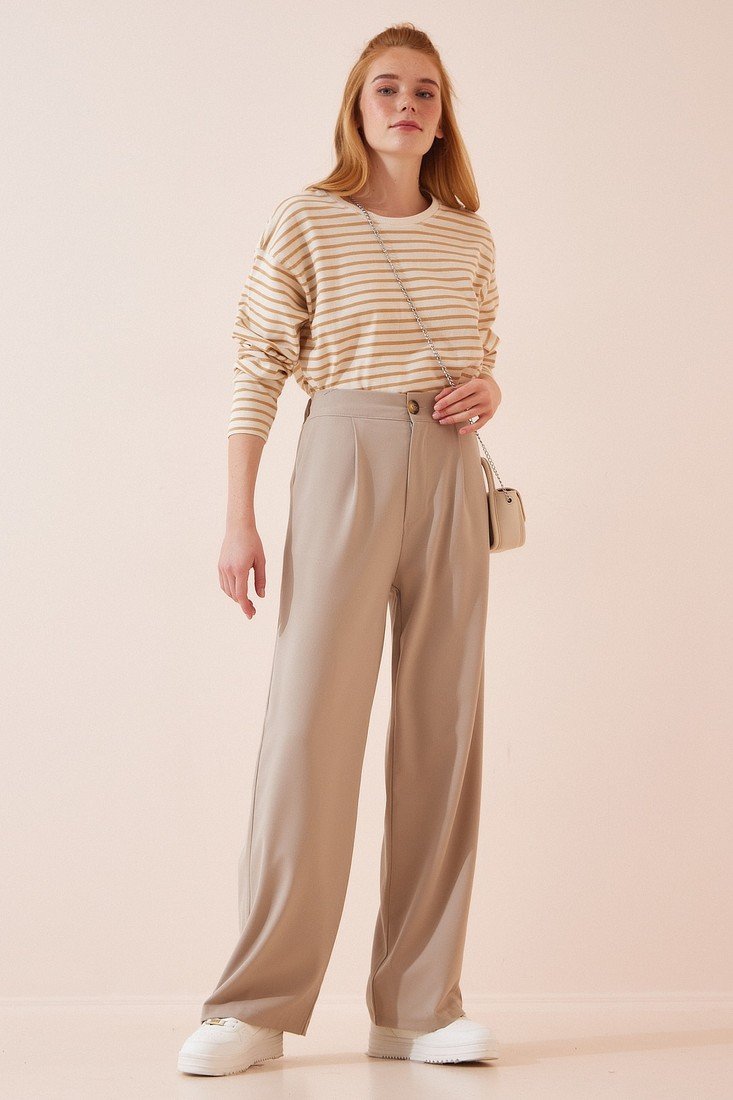 Happiness İstanbul Pants - Beige - Straight