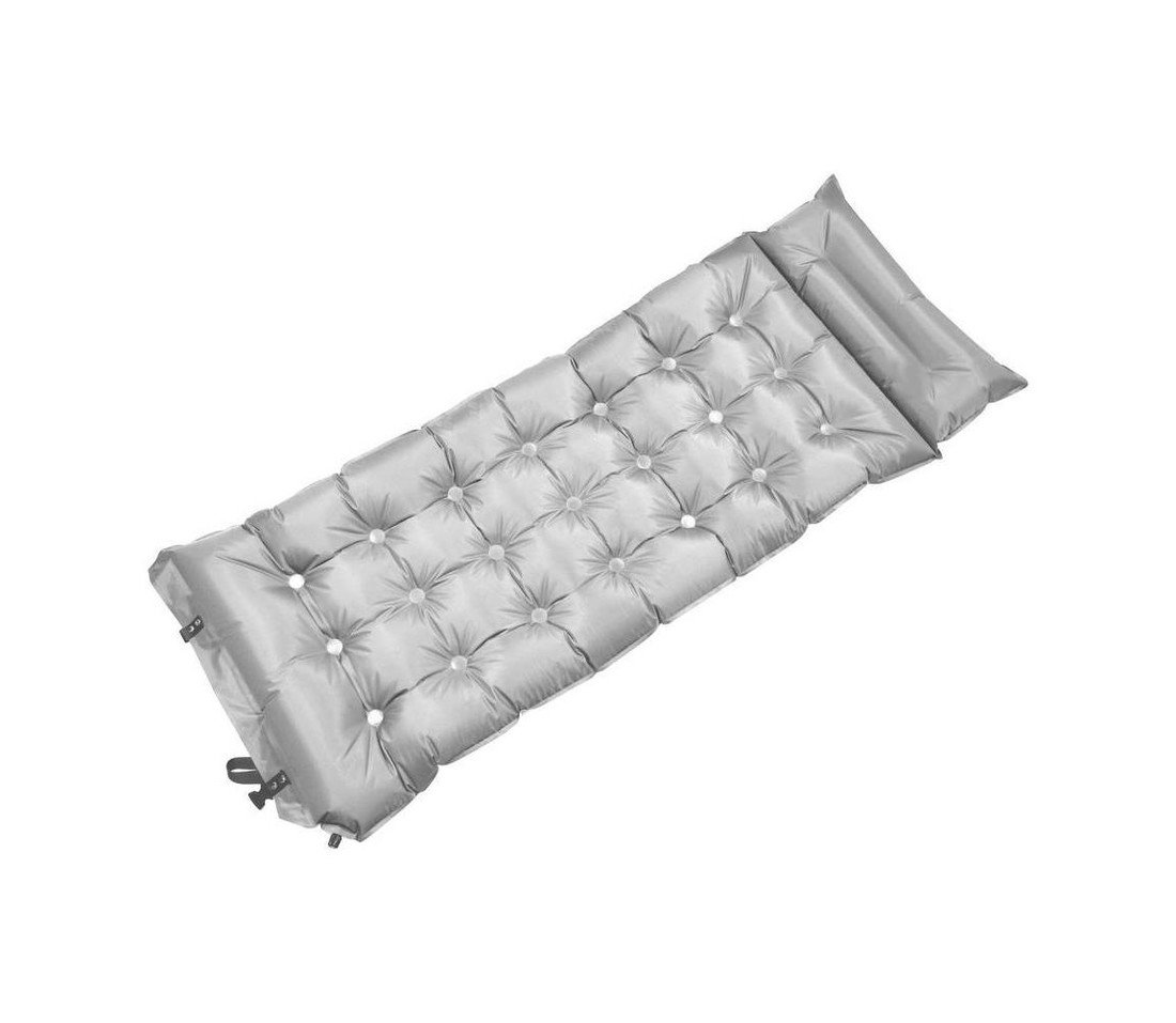 Samonafukovací karimatka s polštářem 180x66 cm šedá