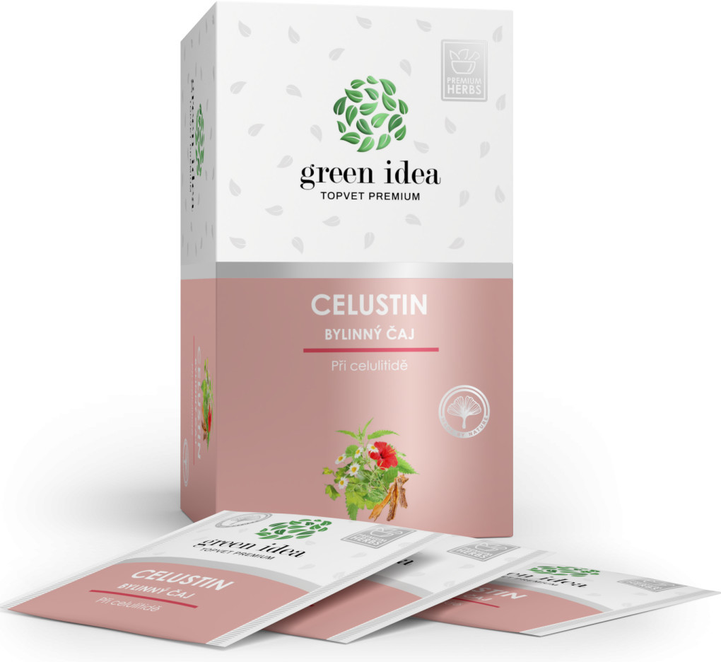 Green idea Top Vet Celustin bylinný čaj při celulitídě 20 sáčků