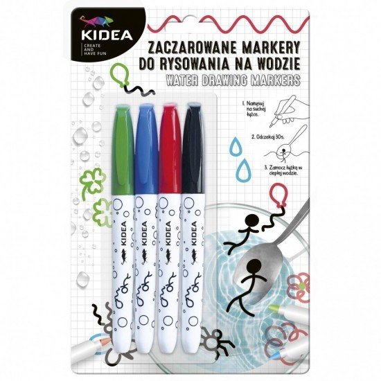 Kidea Fixy pro kreslení na vodě Kidea - 5 ks - 705204
