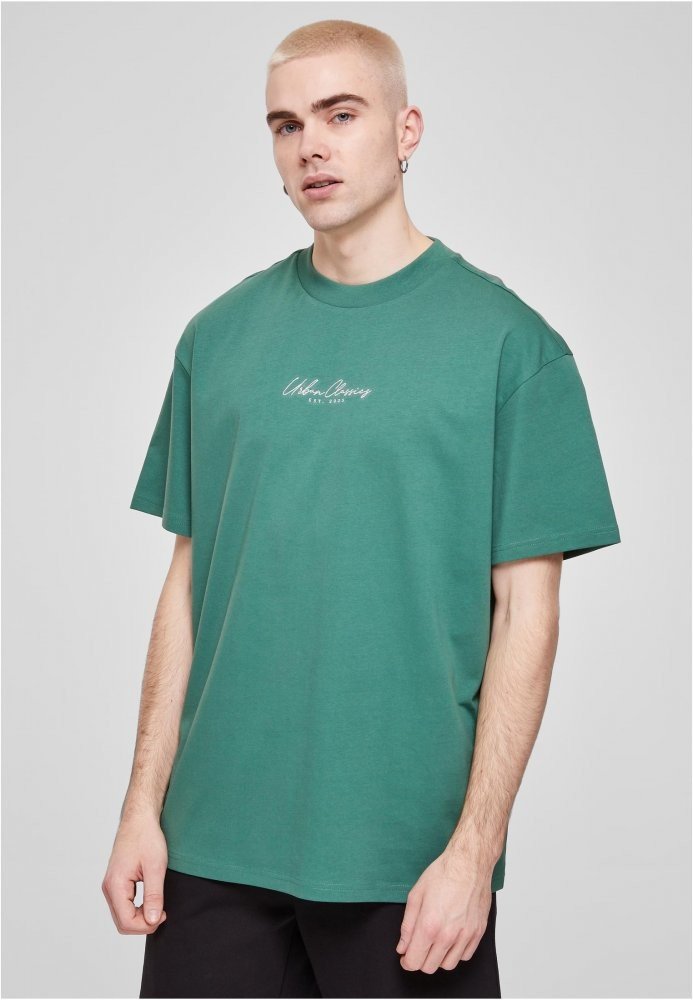 Oversized Mid Embroidery Tee - leaf 3XL