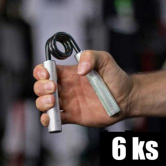 Workout SET ocelových posilovacích kleští prstů a zápěstí - 6 kusů WOR403