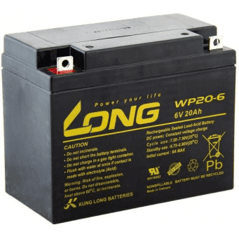 LONG baterie 6V 20Ah F3 (WP20-6) LONG PBLO-6V020-F3A 8591849076650