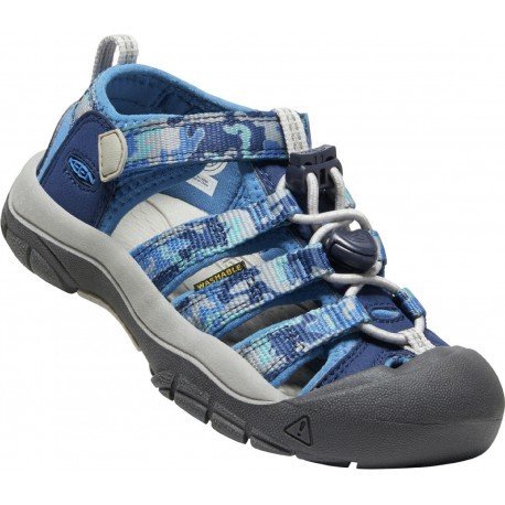 Keen Newport H2 Youth camo/bright cobalt dětské outdoorové sandály i do vody 32/33 EUR