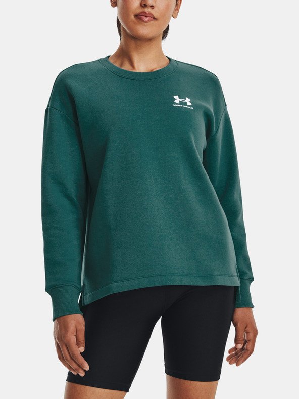 Mikina Under Armour Rival Fleece Oversize Crew-GRN