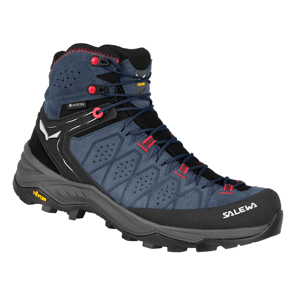 Salewa ALP TRAINER 2 MID GTX EU 42 ½, Java Blue/ Fluo Coral Dámské trekové boty