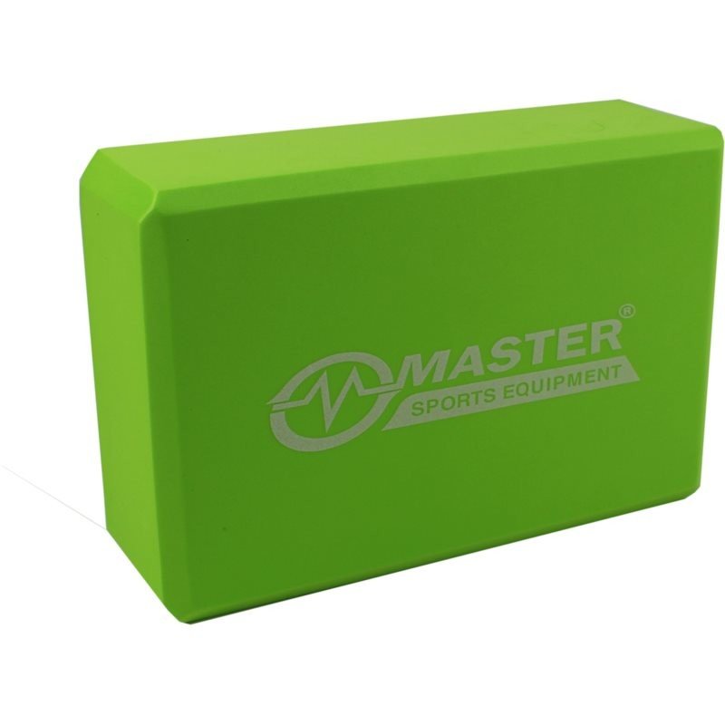 Master Sport Master Yoga jóga blok barva Green (23 × 15 × 7,5 cm) 1 ks