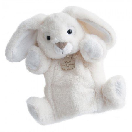 Doudou Histoire d'Ours Plyšový maňásek bílý králíček 25 cm