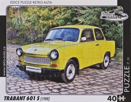 RETRO-AUTA Puzzle č.31 Trabant 601 S (1988) 40 dílků