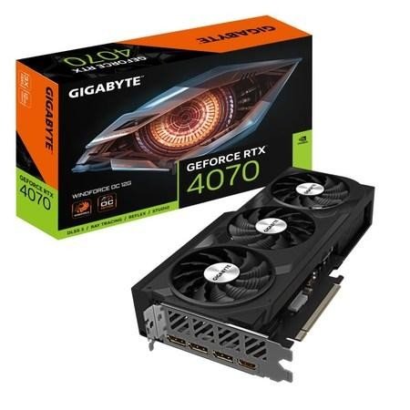 GIGABYTE RTX™ 4070 WINDFORCE OC 12G, GV-N4070WF3OC-12GD