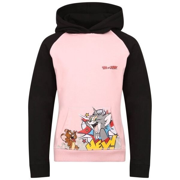 TOM AND JERRY TOM JERRY SMILE HOODIE-B Dětská mikina, růžová, velikost 140-146