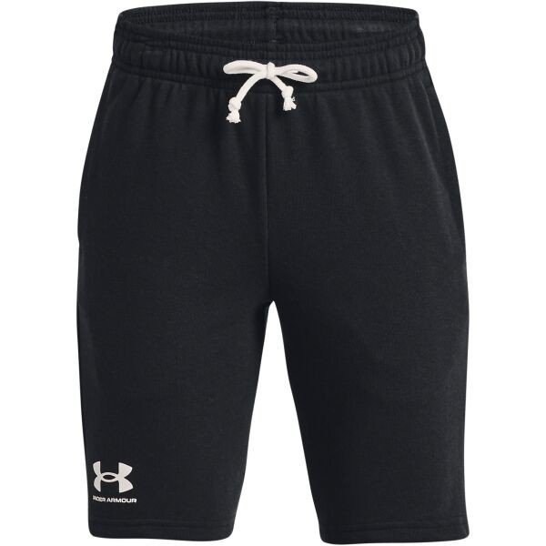 Under Armour UA RIVAL TERRY SHORT Chlapecké kraťasy, černá, velikost S
