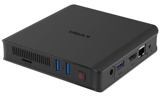 UMAX Mini PC U-Box N51 Plus/ N5100/ 4GB/ 128GB eMMC/ HDMI/ VGA/ 3x USB 3.0/ BT/ Wi-Fi/ LAN/ W11 Pro, UMM210N44